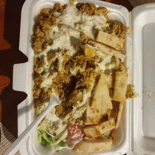 Chicken over rice