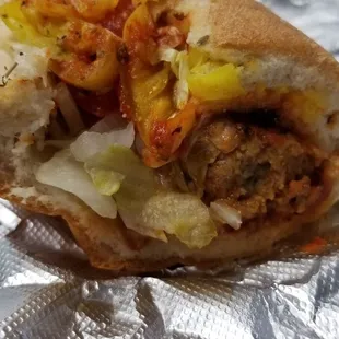 Meatball with all the fixings