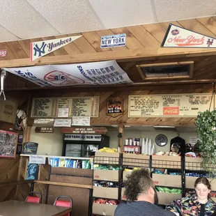 Order and pay at the counter.