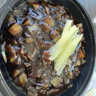 jajangmyun - from the Korean Chinese menu