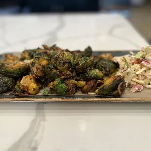 Buffalo Roasted Brussel Sprouts