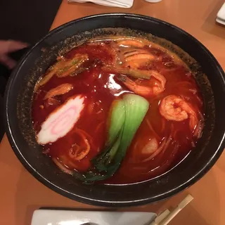 Spicy Seafood Ramen Dinner