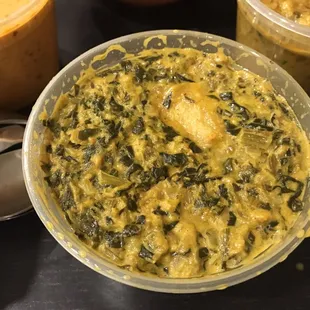 Aloo saag. Spicy and creamy