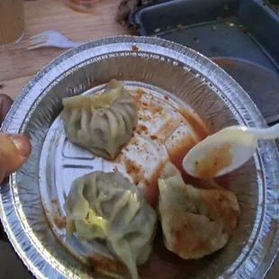 Momo is really good, jhol is not. No newari flavor in either.