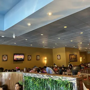 people eating in a restaurant