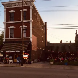 Front of shop and courtyard