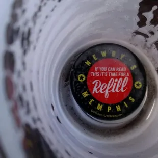 The fancy fill from the bottom beer cup