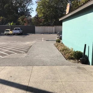 More parking where back patio used to be.