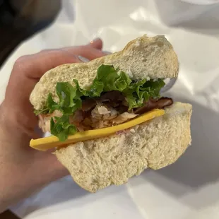 Rat Trap on Sourdough Roll