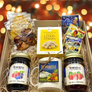 Very Merry Morning gift box featuring our own fruit spreads!