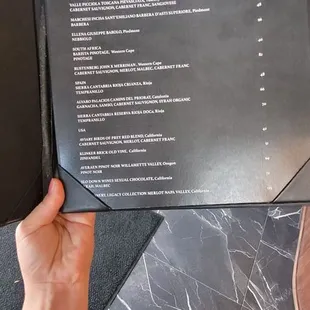 a menu for a restaurant