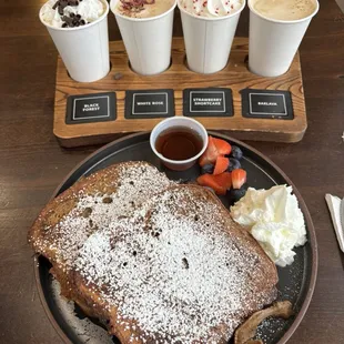 French toast and coffee flight