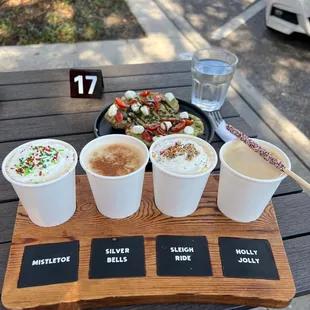 salads, drink