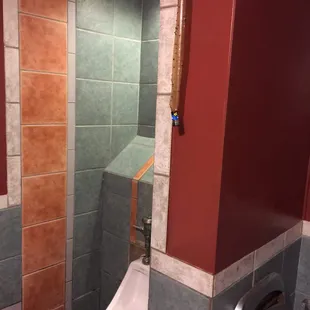 a urinal in a bathroom
