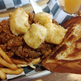Chili Cheese Curd Burger