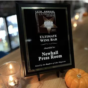 the award for the ultimate wine bar