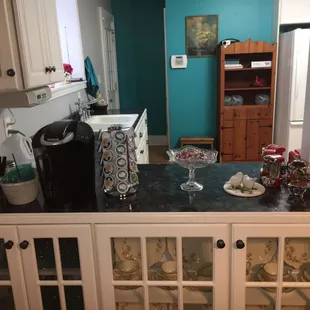 Help yourself to a cup of coffee.