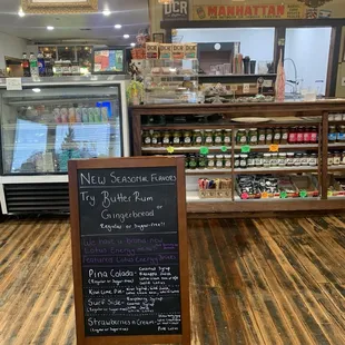 Warm inviting full menu