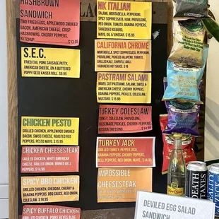 Special menu.