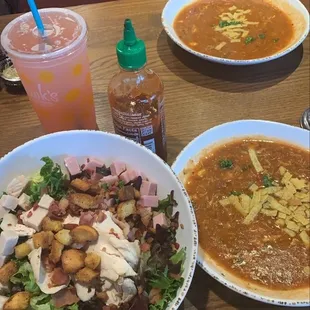 Ultimate Salad &amp; Chicken Tortilla Soup