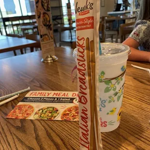 Complimentary breadsticks - they also have bread and butter pickles complimentary - they were out of those during this visit