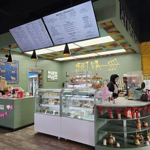 Inside,  counter