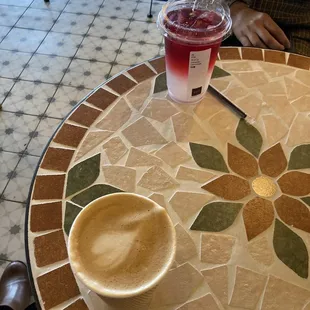 Lavender lemonade and Euphrates latte