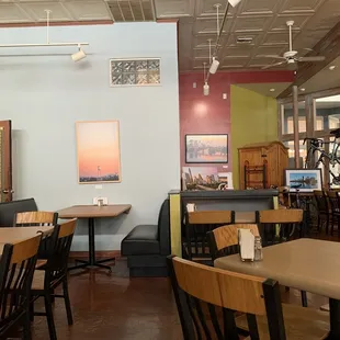 the interior of a restaurant