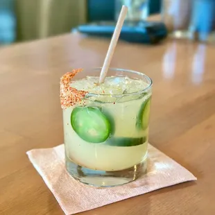 LIGHT MY FIRE - tequila, cucumber jalapeño, fresh lime