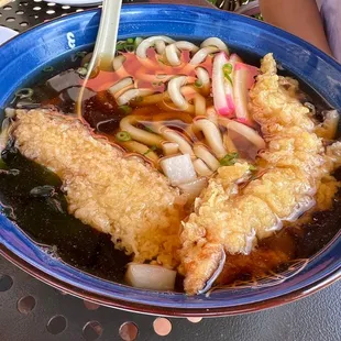 Shrimp tempura udon