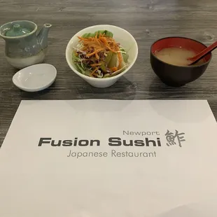 Miso and Salad was also served with the combo.  Great salad!!!