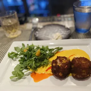 a plate of food on a table