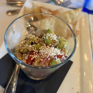 Ahi tuna poke