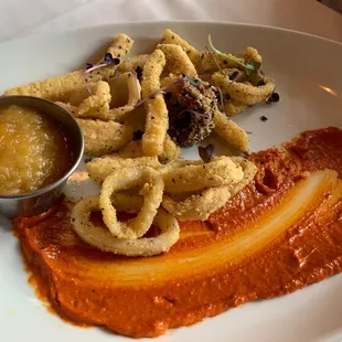 Fried Calamari Frittes pineapple sauce