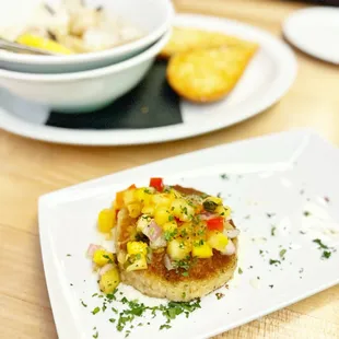 Crab cake. Not bad. | www.moniquedao.com