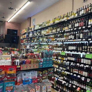 a wide selection of wine