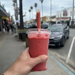 Pink sunset smoothie