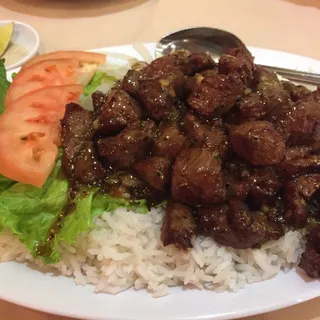 116. Beef Luc Lac on Rice