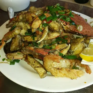 Baked Crab & Shrimp With Salt and Pepper