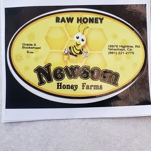 a sticker of a bee