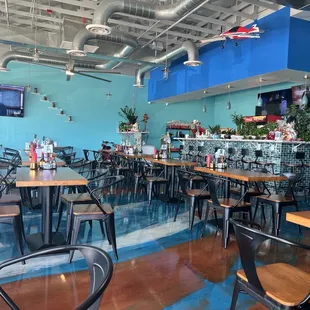 Inside restaurant