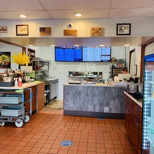 the kitchen and dining area