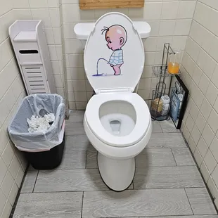 Dinner@Newton Dining Korean Restaurant; 7/14/2023. I rarely ever take a pic of any Restaurant Bathroom, I thought I was in the Kane 1? Lmao!