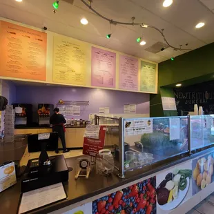 menus on the wall
