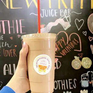 Chocolate protein smoothie