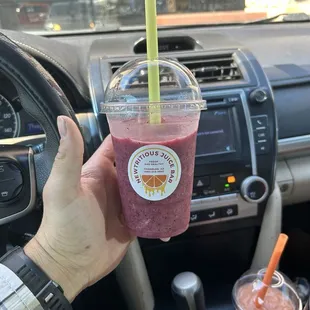 Half filled drink