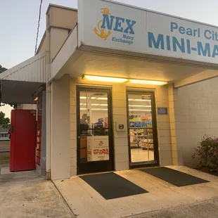 the front of the store