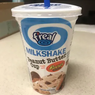 a cup of milkshake