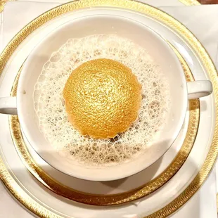 Opening dish, smoke infused caviar