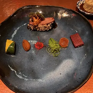 a plate of food on a table